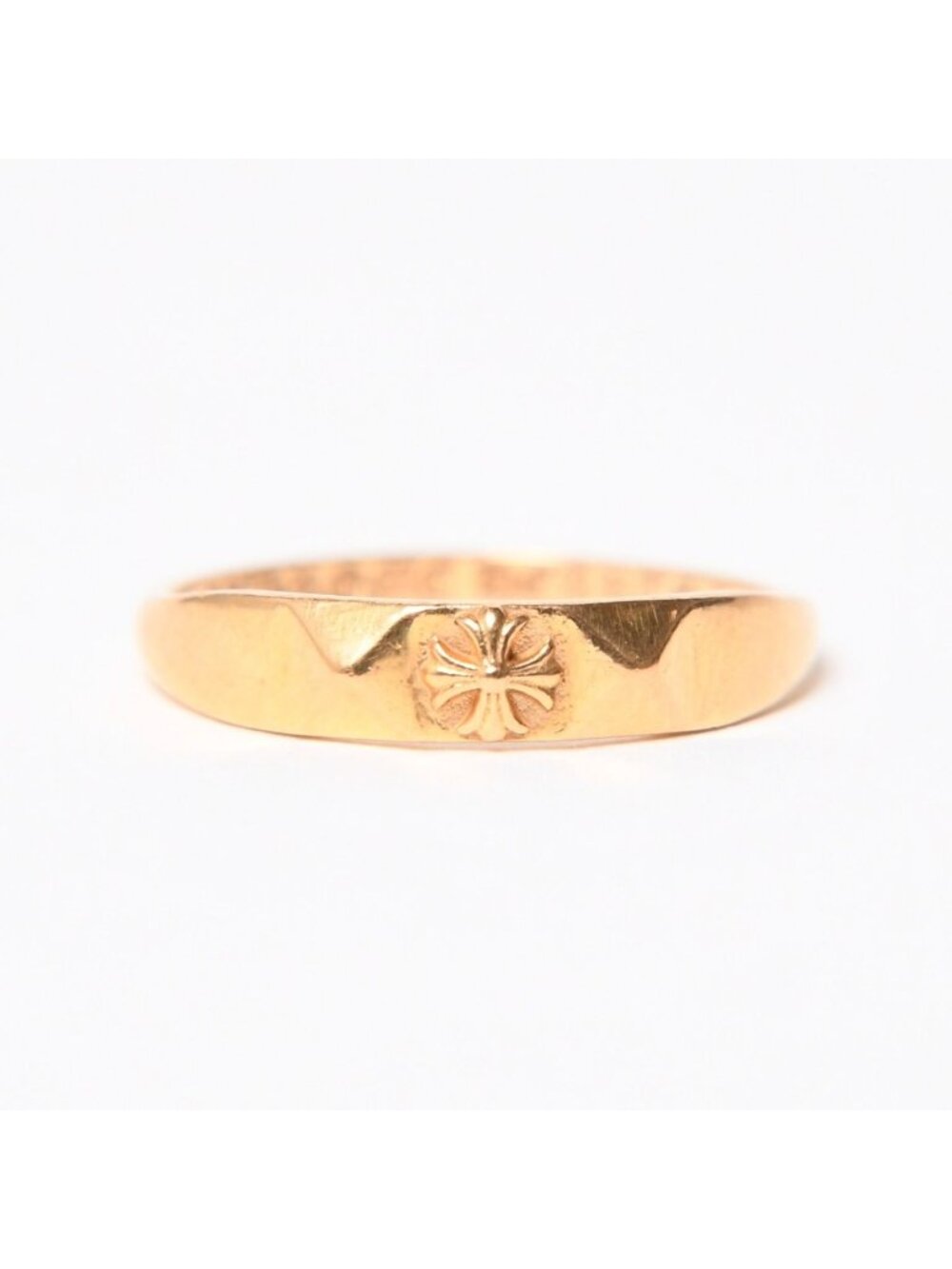 Chrome Hearts Ring 22k Bubblegum Pyramid CH Plus Gold Weight